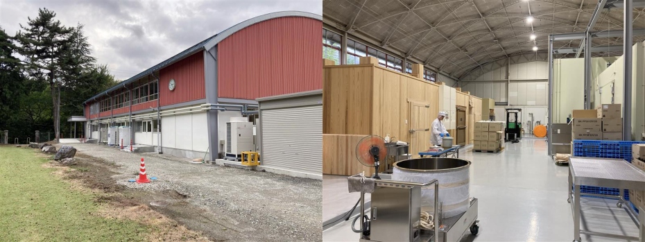 学校跡地(体育館)に新設した醸造所