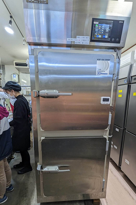 急速冷却冷凍装置で品質維持が可能に
